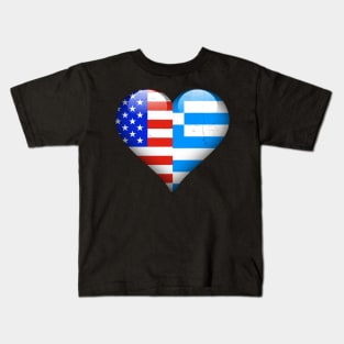 Half American Half Greek - Gift for Greek From Greece Kids T-Shirt